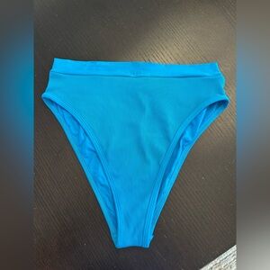 L*Space turquoise high waisted  Bikini Bottom Swim